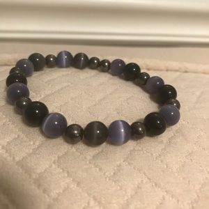 NFL Ravens, Glass-beaded Bracelet